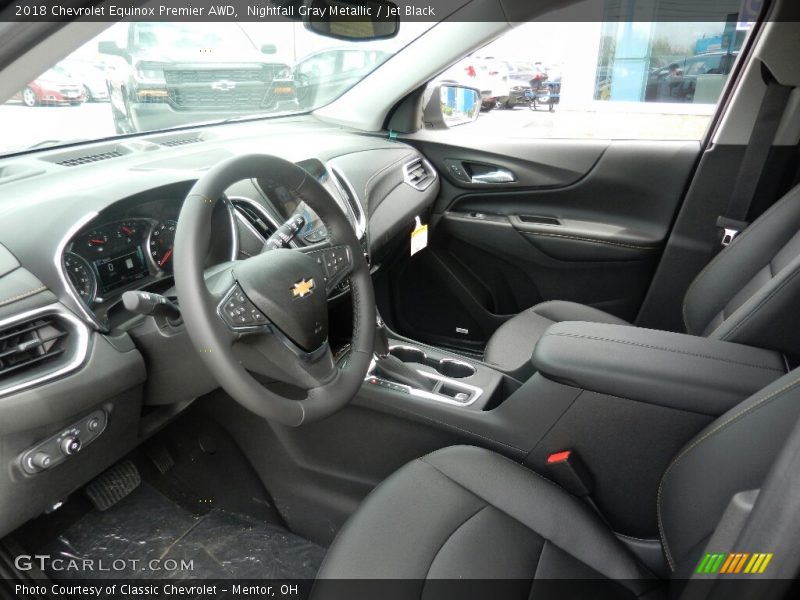 Nightfall Gray Metallic / Jet Black 2018 Chevrolet Equinox Premier AWD