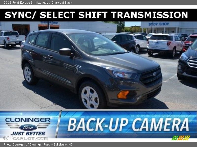 Magnetic / Charcoal Black 2018 Ford Escape S