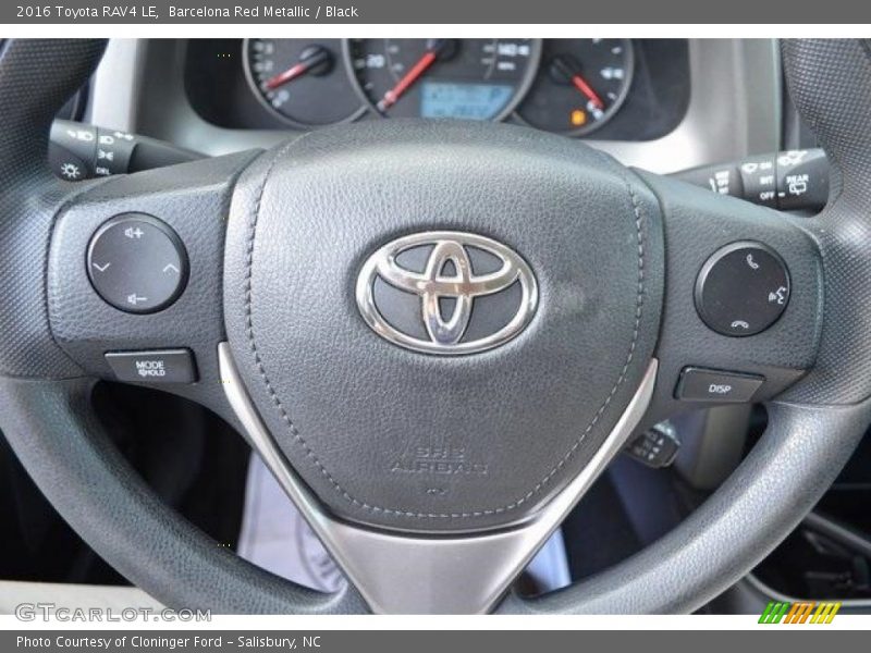 Barcelona Red Metallic / Black 2016 Toyota RAV4 LE