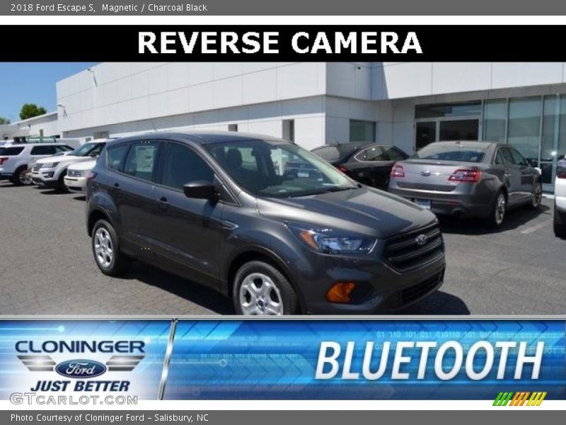 Magnetic / Charcoal Black 2018 Ford Escape S