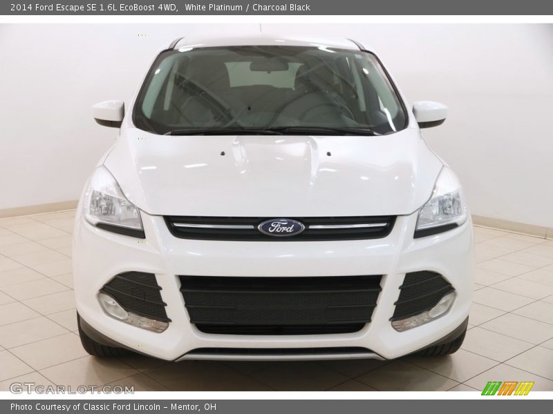 White Platinum / Charcoal Black 2014 Ford Escape SE 1.6L EcoBoost 4WD