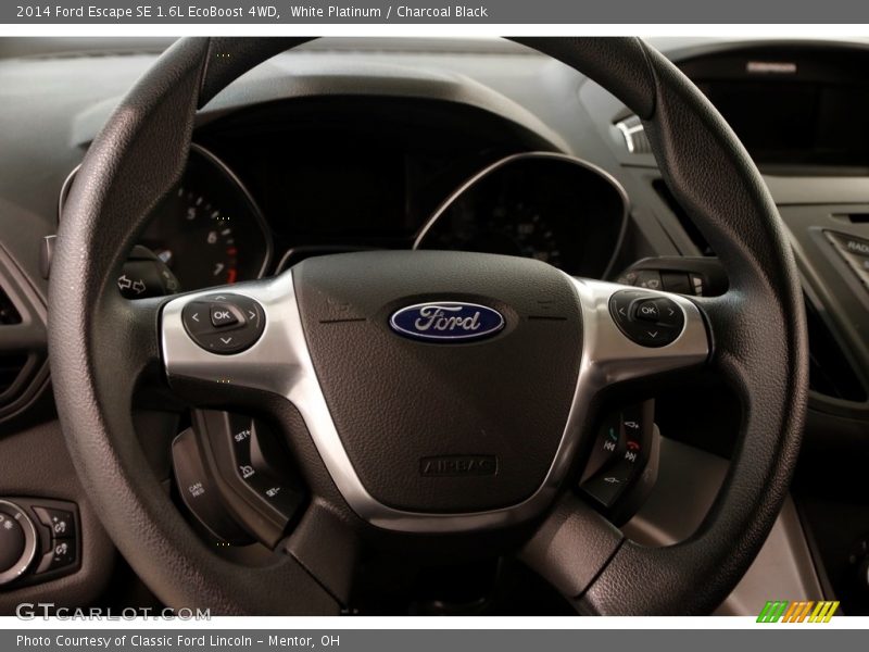 White Platinum / Charcoal Black 2014 Ford Escape SE 1.6L EcoBoost 4WD