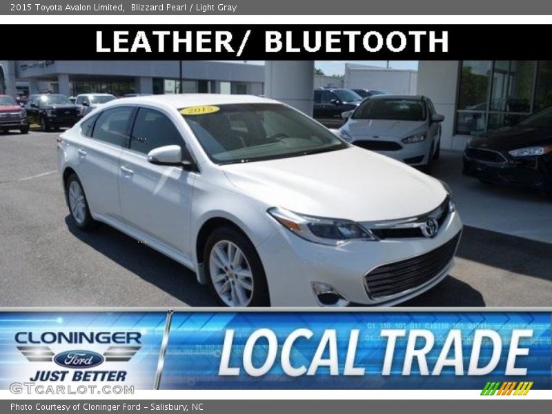 Blizzard Pearl / Light Gray 2015 Toyota Avalon Limited