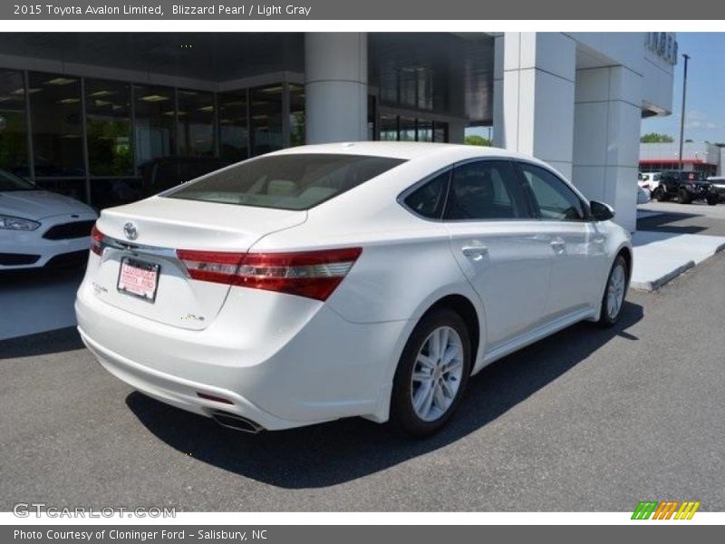 Blizzard Pearl / Light Gray 2015 Toyota Avalon Limited