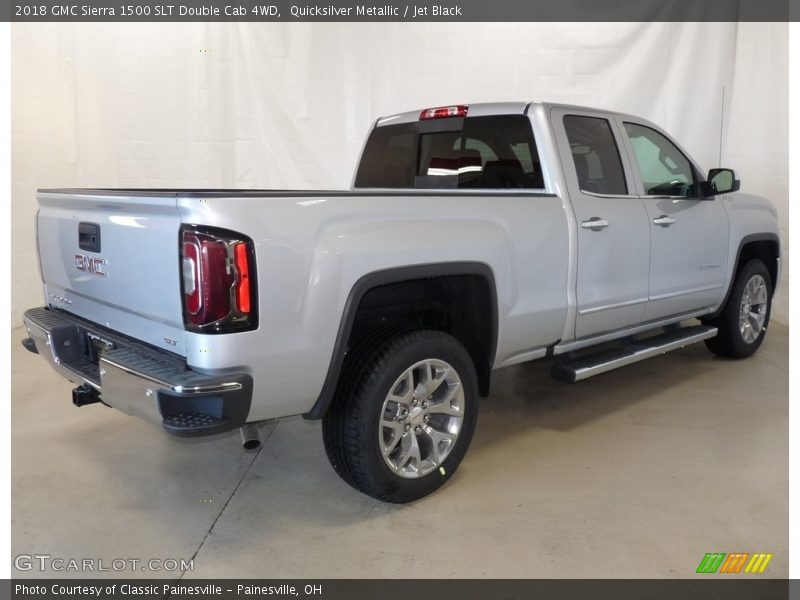 Quicksilver Metallic / Jet Black 2018 GMC Sierra 1500 SLT Double Cab 4WD