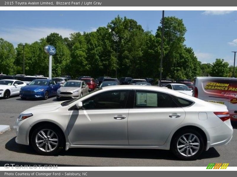 Blizzard Pearl / Light Gray 2015 Toyota Avalon Limited