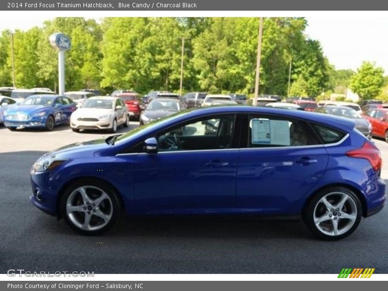 Blue Candy / Charcoal Black 2014 Ford Focus Titanium Hatchback