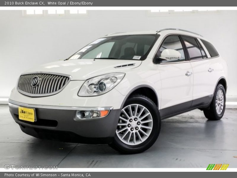 White Opal / Ebony/Ebony 2010 Buick Enclave CX