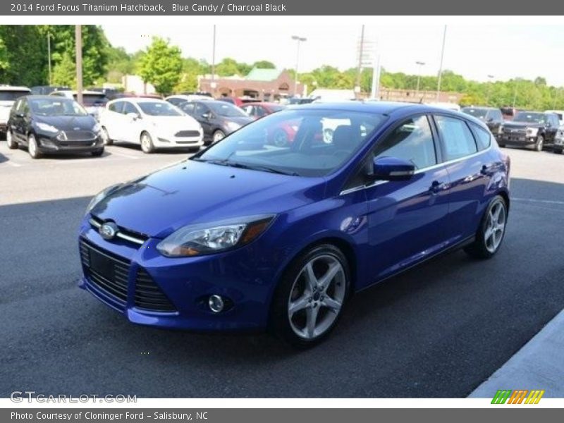 Blue Candy / Charcoal Black 2014 Ford Focus Titanium Hatchback