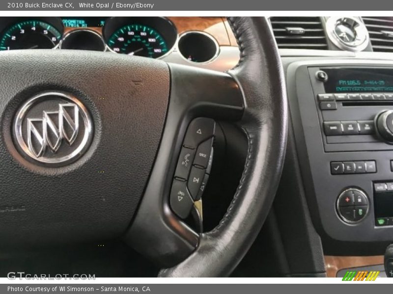 White Opal / Ebony/Ebony 2010 Buick Enclave CX