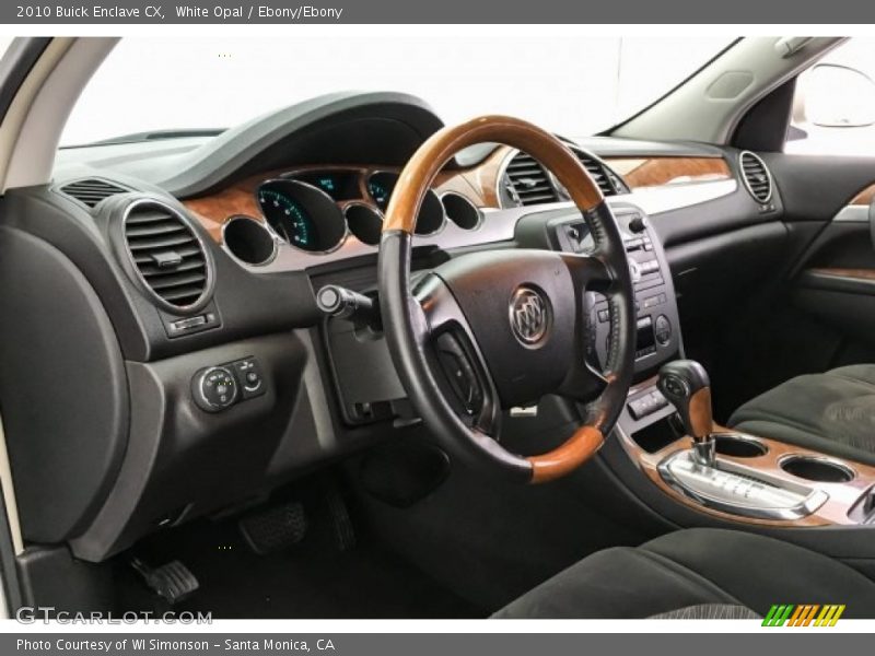 White Opal / Ebony/Ebony 2010 Buick Enclave CX