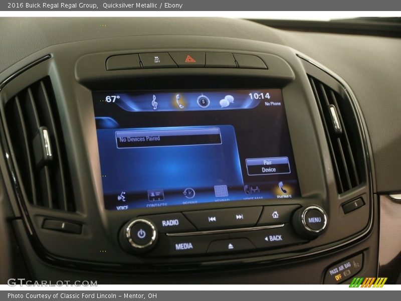 Quicksilver Metallic / Ebony 2016 Buick Regal Regal Group