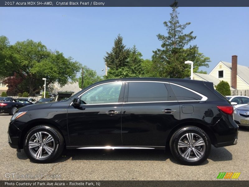 Crystal Black Pearl / Ebony 2017 Acura MDX SH-AWD