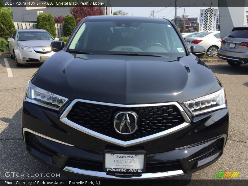 Crystal Black Pearl / Ebony 2017 Acura MDX SH-AWD
