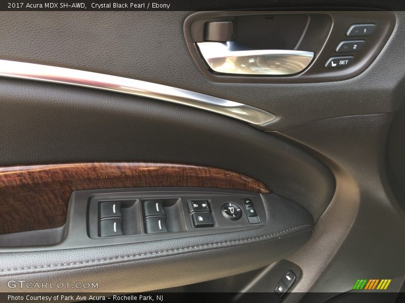 Crystal Black Pearl / Ebony 2017 Acura MDX SH-AWD