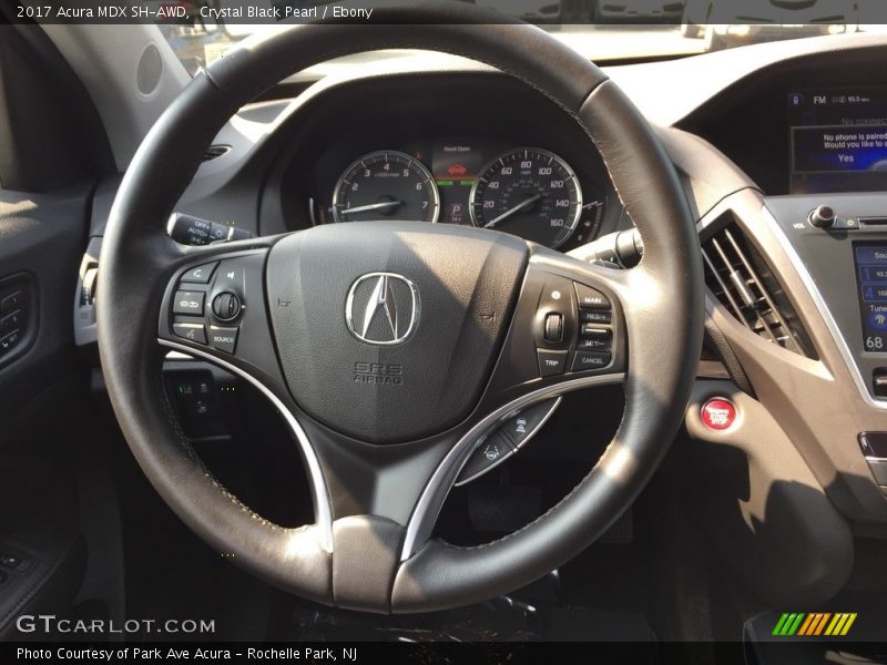 Crystal Black Pearl / Ebony 2017 Acura MDX SH-AWD
