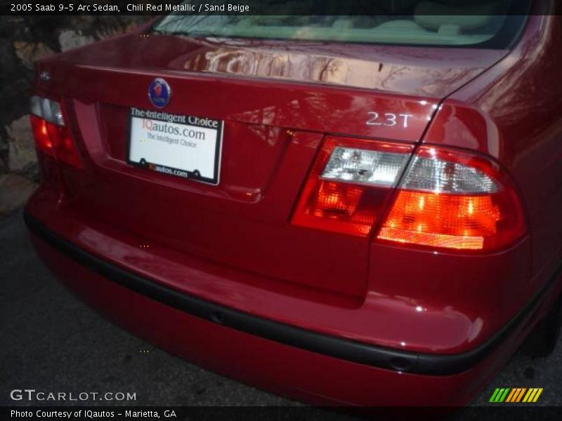 Chili Red Metallic / Sand Beige 2005 Saab 9-5 Arc Sedan