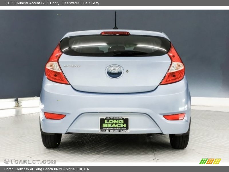 Clearwater Blue / Gray 2012 Hyundai Accent GS 5 Door