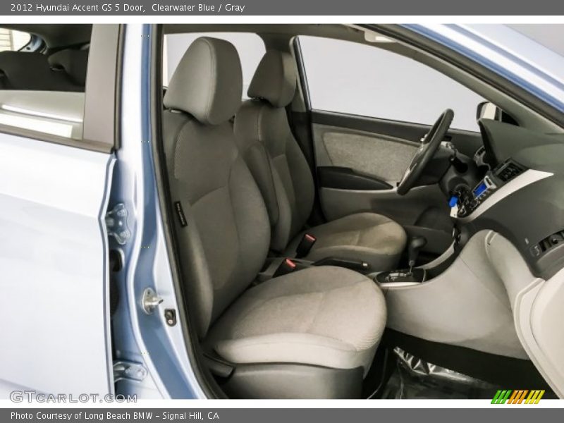 Clearwater Blue / Gray 2012 Hyundai Accent GS 5 Door