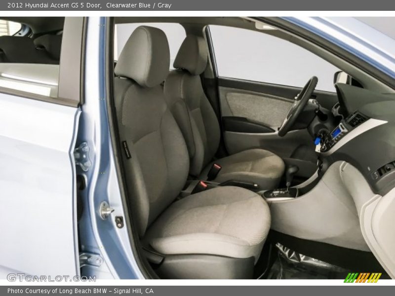 Clearwater Blue / Gray 2012 Hyundai Accent GS 5 Door