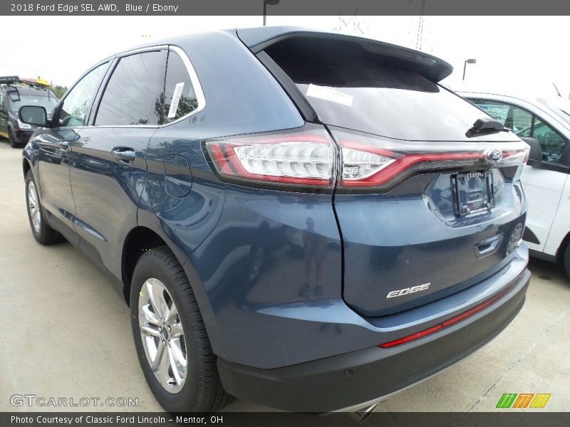 Blue / Ebony 2018 Ford Edge SEL AWD