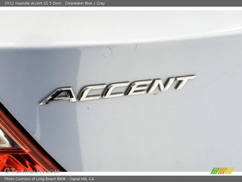 Clearwater Blue / Gray 2012 Hyundai Accent GS 5 Door