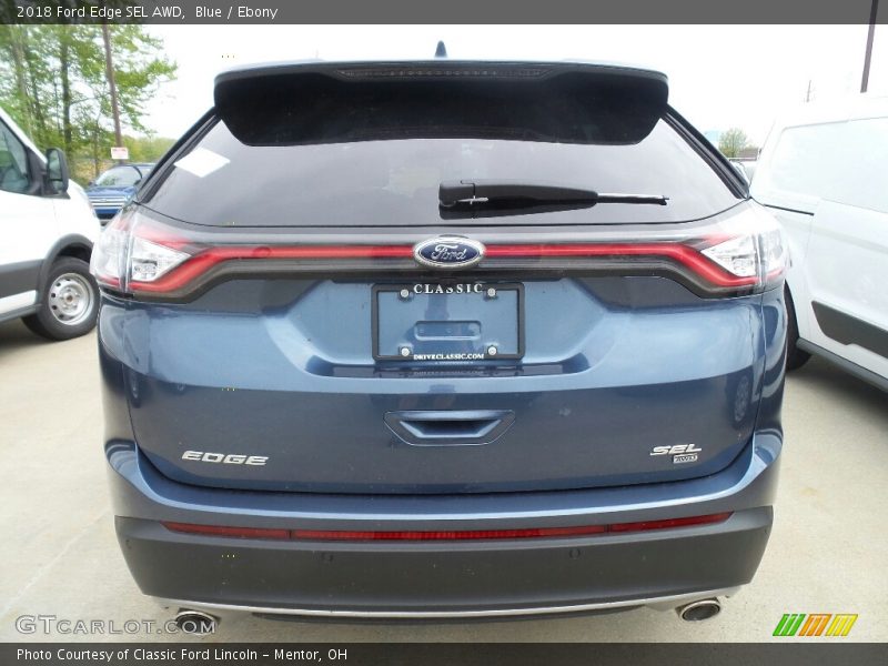 Blue / Ebony 2018 Ford Edge SEL AWD