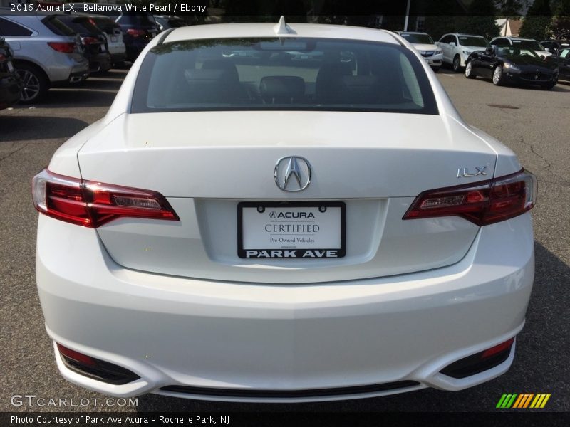 Bellanova White Pearl / Ebony 2016 Acura ILX