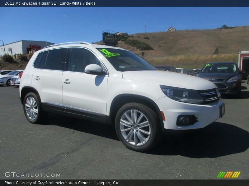 Candy White / Beige 2012 Volkswagen Tiguan SE