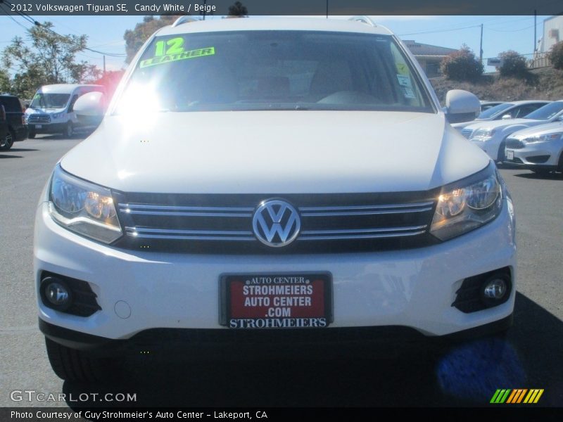 Candy White / Beige 2012 Volkswagen Tiguan SE