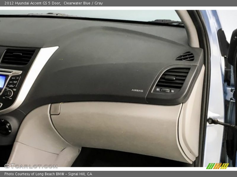 Clearwater Blue / Gray 2012 Hyundai Accent GS 5 Door