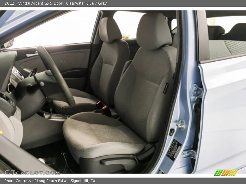 Clearwater Blue / Gray 2012 Hyundai Accent GS 5 Door