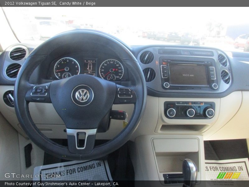 Candy White / Beige 2012 Volkswagen Tiguan SE