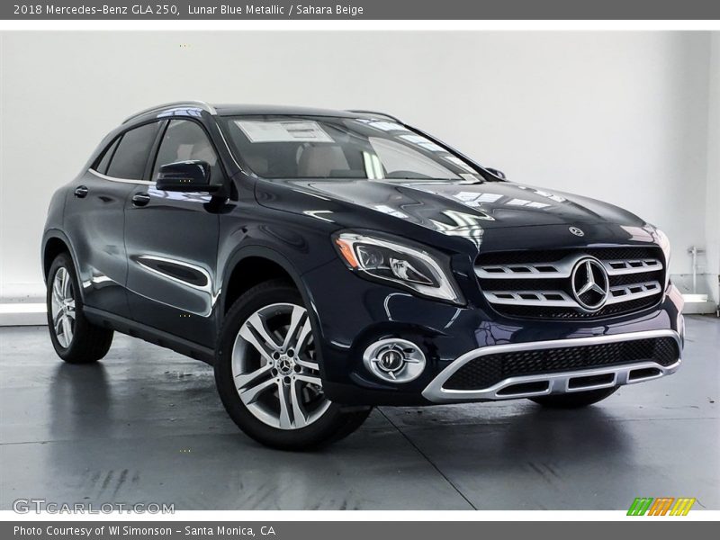 Lunar Blue Metallic / Sahara Beige 2018 Mercedes-Benz GLA 250