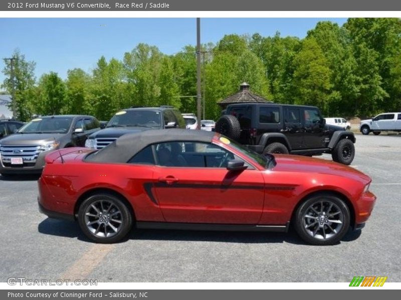 Race Red / Saddle 2012 Ford Mustang V6 Convertible
