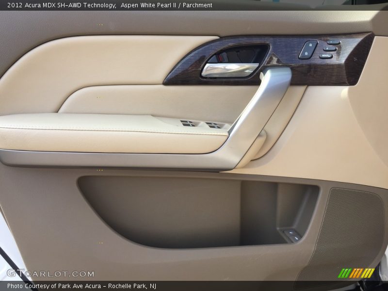 Aspen White Pearl II / Parchment 2012 Acura MDX SH-AWD Technology