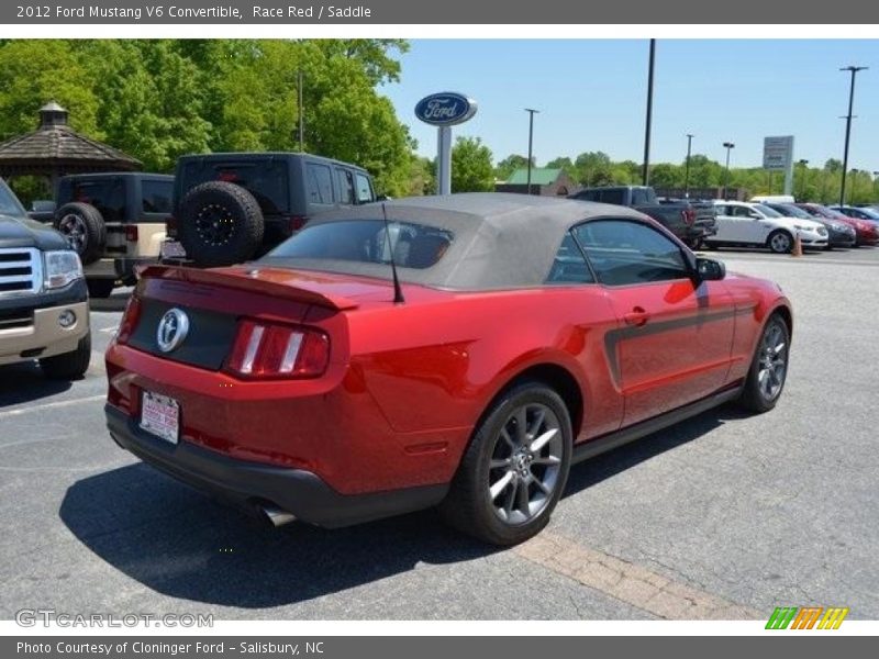 Race Red / Saddle 2012 Ford Mustang V6 Convertible