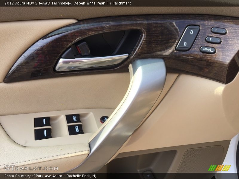 Aspen White Pearl II / Parchment 2012 Acura MDX SH-AWD Technology