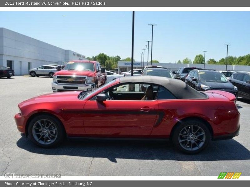Race Red / Saddle 2012 Ford Mustang V6 Convertible