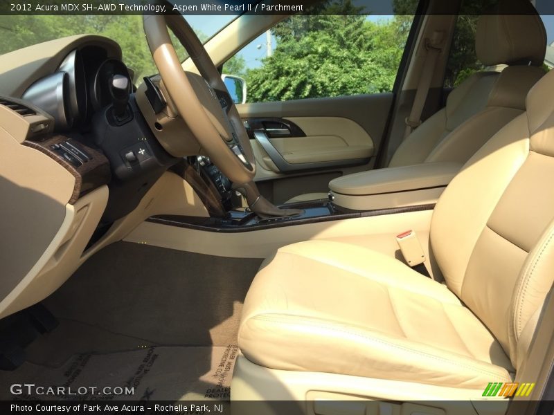 Aspen White Pearl II / Parchment 2012 Acura MDX SH-AWD Technology