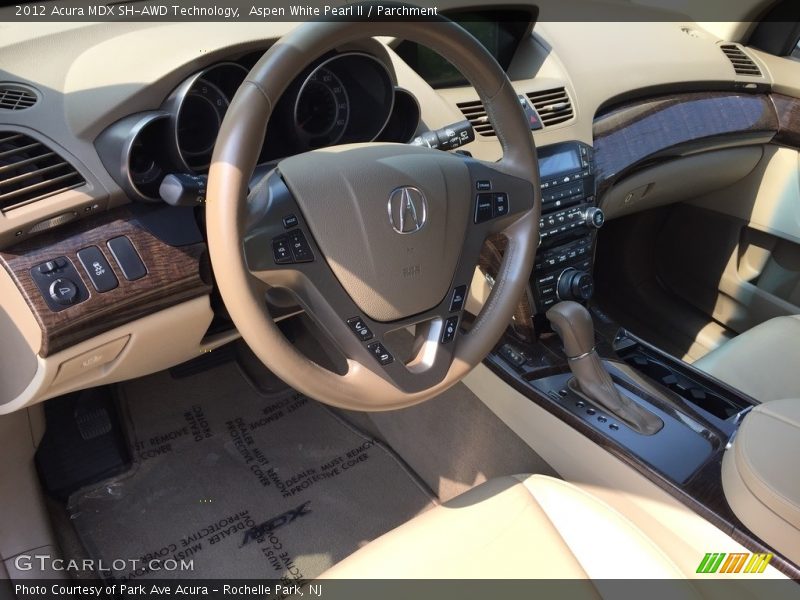 Aspen White Pearl II / Parchment 2012 Acura MDX SH-AWD Technology