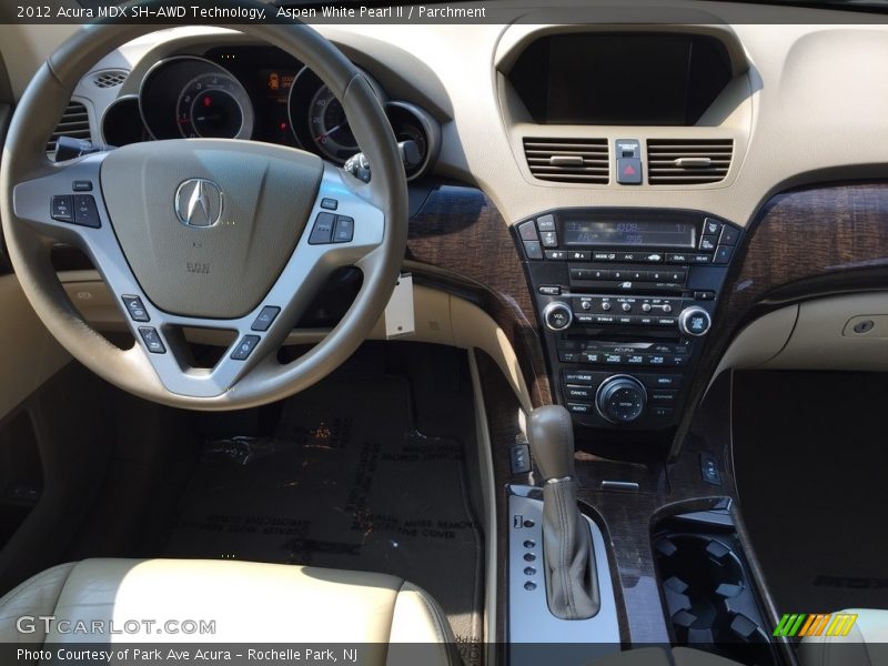 Aspen White Pearl II / Parchment 2012 Acura MDX SH-AWD Technology