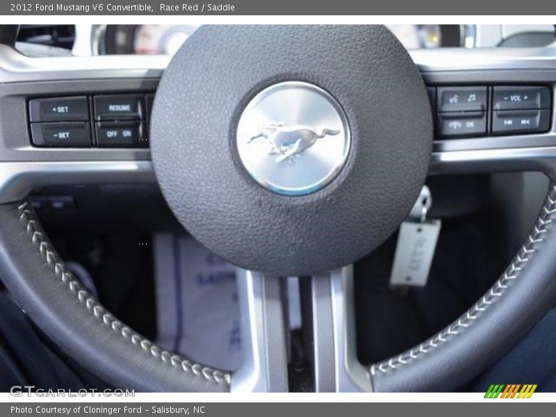 Race Red / Saddle 2012 Ford Mustang V6 Convertible