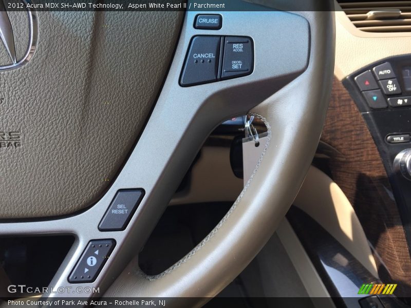 Aspen White Pearl II / Parchment 2012 Acura MDX SH-AWD Technology