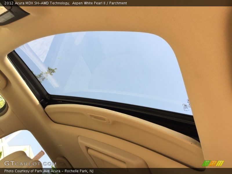 Aspen White Pearl II / Parchment 2012 Acura MDX SH-AWD Technology