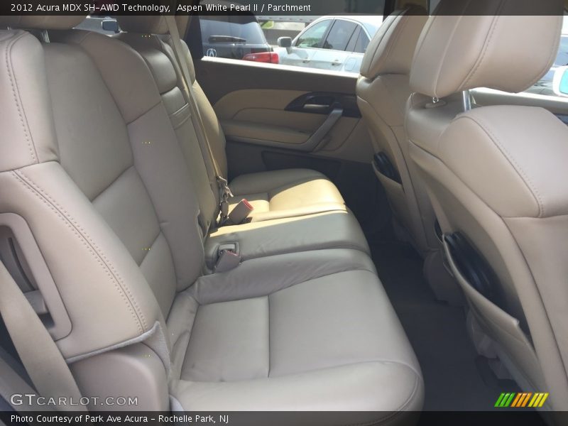 Aspen White Pearl II / Parchment 2012 Acura MDX SH-AWD Technology