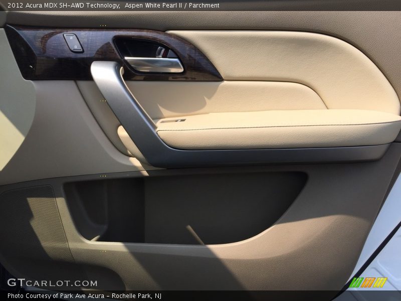 Aspen White Pearl II / Parchment 2012 Acura MDX SH-AWD Technology