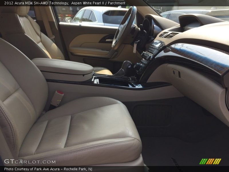 Aspen White Pearl II / Parchment 2012 Acura MDX SH-AWD Technology