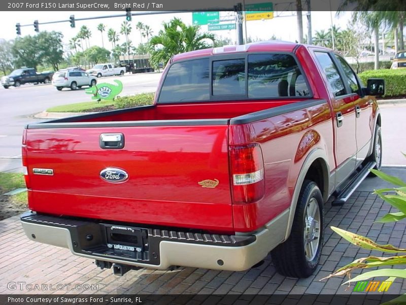 Bright Red / Tan 2007 Ford F150 Lariat SuperCrew