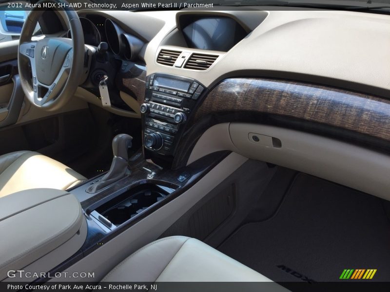 Aspen White Pearl II / Parchment 2012 Acura MDX SH-AWD Technology